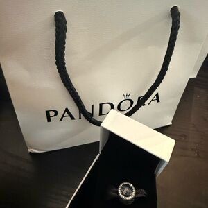 Pandora Black and Pave Charm for Bracelet (Brand New) with box and bag.